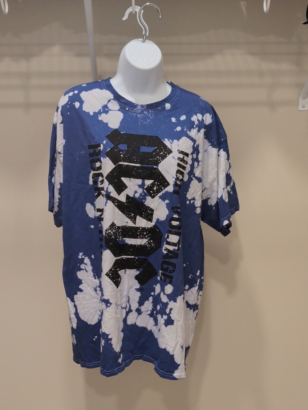 AC/DC Graphic Tee L NWOT Blue